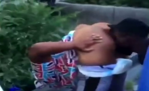 Black Dude Su¢king Ass Homeless Woman