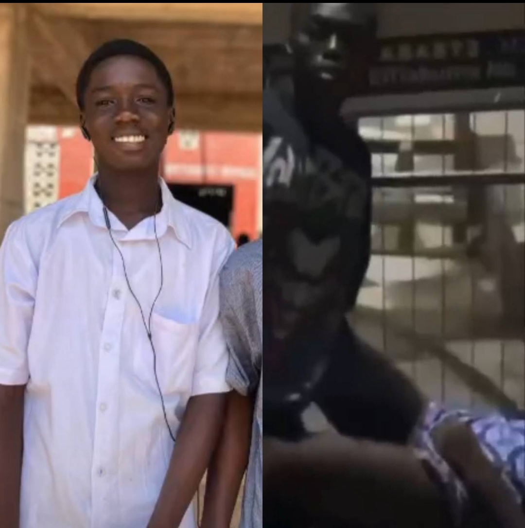 Ghana police man caught teen boy and girl fucking close to police barrack