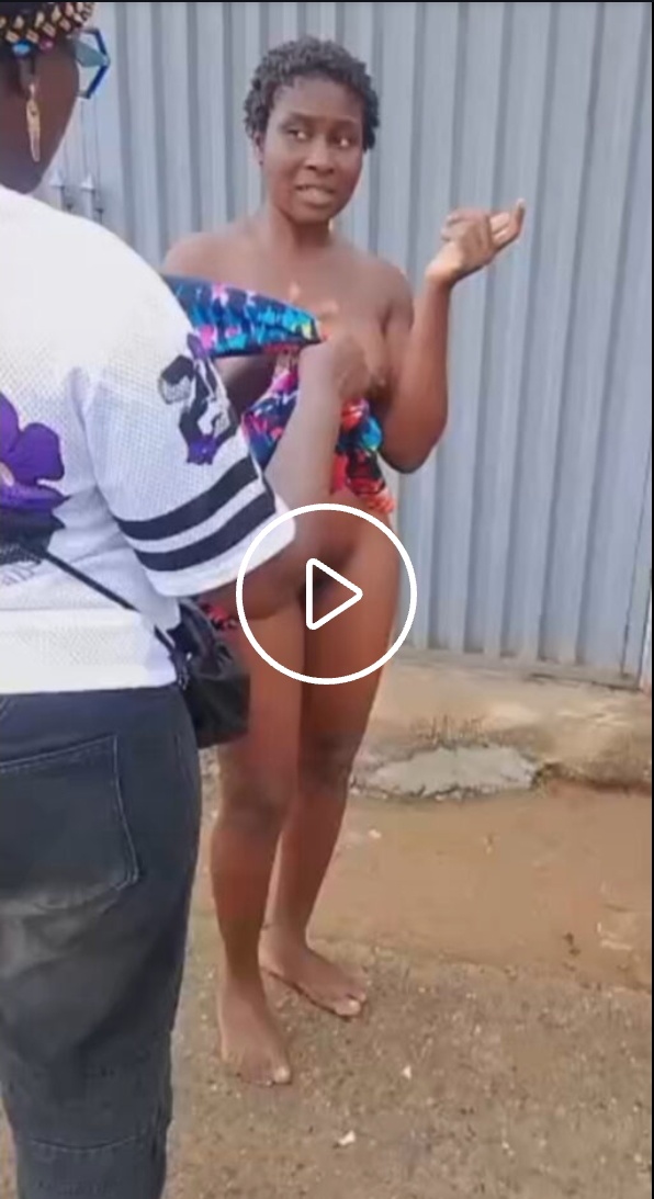 Lady caught and strip naked after fucking married man