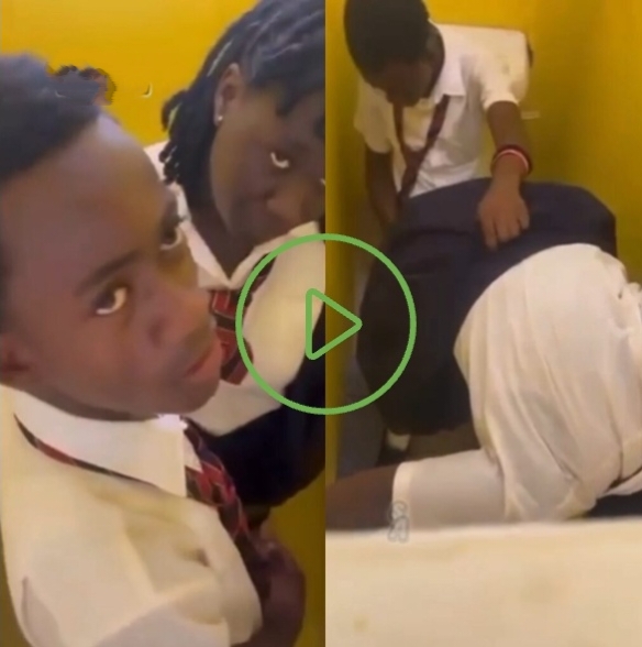 Senior high school student caught fucking in the school toilet